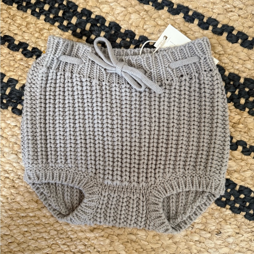 Quincy Mae Soft Knit Bloomer in Gray